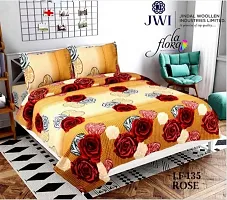 Comfortable Polycotton Printed Double Bedsheet with Pillow Covers-thumb1