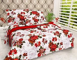 Comfortable Polycotton Printed Double Bedsheet with Pillow Covers-thumb2