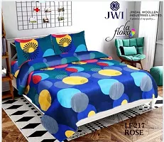 Comfortable Polycotton Printed Double Bedsheet with Pillow Covers-thumb4