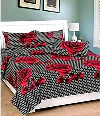 Comfortable Polycotton Printed Double Bedsheet with Pillow Covers-thumb4