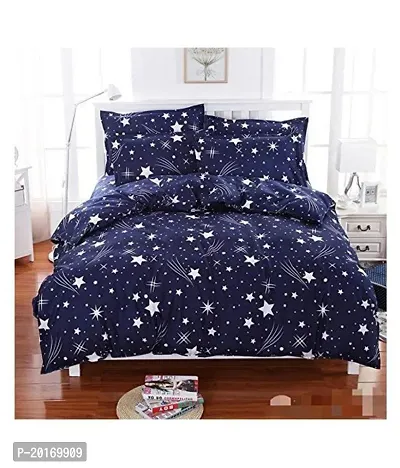 Comfortable Polycotton Printed Double Bedsheet with Pillow Covers-thumb0