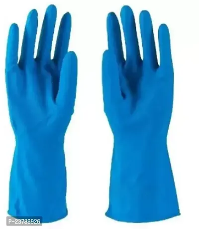 Cleaning Gloves Reusable Rubber Hand Gloves, Stretchable Gloves for Washing Cleaning Kitchen Garden (8 Pair) Colour May Vary-thumb5