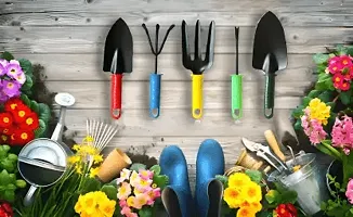 Garden Scissors,Hand Cultivator,Small Trowel,Fork  Hand Weeder Straight Garden Tool Kitnbsp;nbsp;(6 Tools)-thumb2