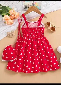 Stylish Rayon Printed Frock for Kid Girl-thumb1