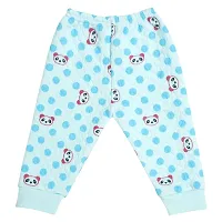 Superminis Baby Boys and Baby Girls Fine Quality Front Open Winter Wear Printed Top and Pyjama with Rib, Pack of 1 Set (6-12 Months, Sky Blue)-thumb3