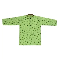 "Superminis Baby Boys Thread Kantha Print Cotton Ethnic Wear Kurta Pyjama (18-24 Months, Parrot Green)"-thumb2