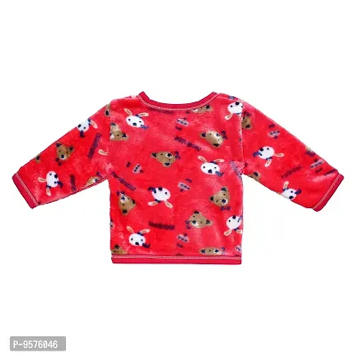 "Superminis Baby Winter Set - 1 Front Open Top, 2 Pyjamas, 1 Cap and 1 Bib for Newborn Girls and Boys (Red, 0-6 Months)"-thumb3