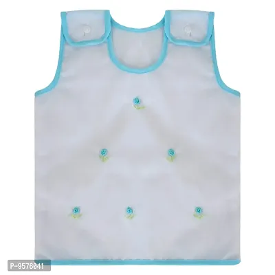 "Superminis Newborn Baby Girls and Baby Boys Cotton Jhabla/Vest with Embroidery On The Front and Shoulder Button, Pack of 4 (0-6 Months, Mix Colors)"-thumb3