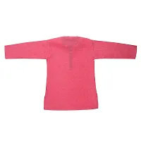 Superminis Baby Boys Ethnic Wear Khadi Cotton Kurta Pyjama Set with Wooden Button (Pink, 2-3 Years)-thumb3