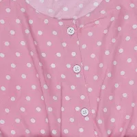 "Superminis Baby Girls Polka Dot Printed Cotton Rayon Playsuit/Jumpsuit (Pink, 5-6 Years)"-thumb2