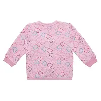 "Superminis Baby Boys and Baby Girls Fine Quality Front Open Winter Wear Printed Top and Pyjama with Rib, Pack of 2 Set (0-3 Months, Pink and Peach)"-thumb3