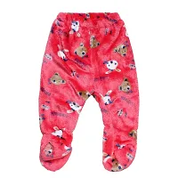 "Superminis Baby Winter Set - 1 Front Open Top, 2 Pyjamas, 1 Cap and 1 Bib for Newborn Girls and Boys (Red, 0-6 Months)"-thumb4