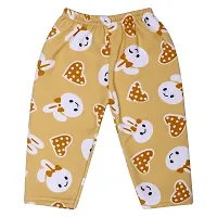 Superminis Unisex Cartoon Print Front Open Hooded Winter Set (0-6 Months, Yellow)-thumb3