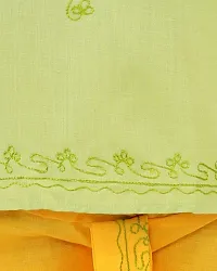 "superminis Baby Boys Embroidered Cotton Ethnic Wear Kurta with Dhoti (Green, 18-24 Months)"-thumb4