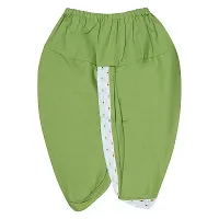 "superminis Boy's Cotton Kurta with Dhoti - Golden Thread Work, Round Collar, Full Sleeves, Side Button Kurta Set for Ethnic Wear (White+Green, 3-6 Months)"-thumb4