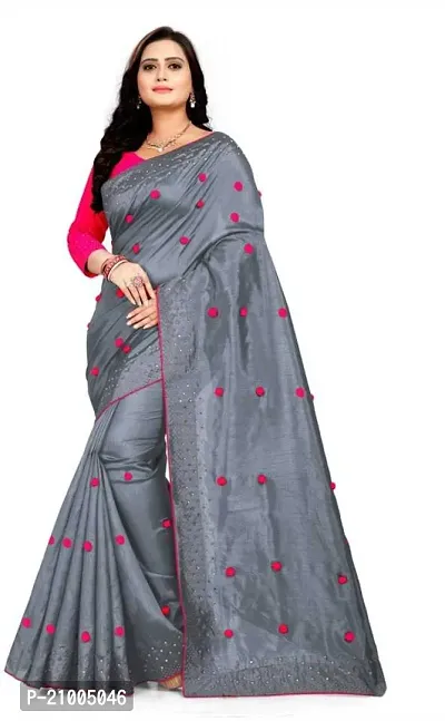 Women StylishArt Silk Saree with Blouse piece-thumb0