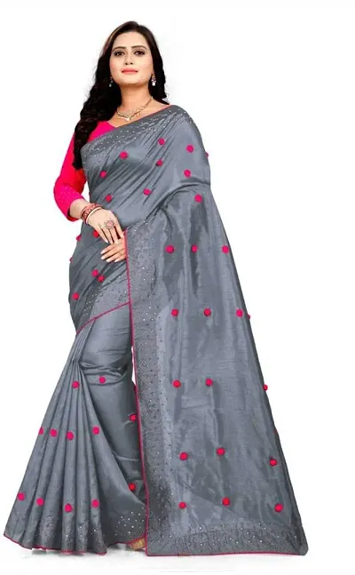 Hot Selling Art Silk Saree with Blouse piece