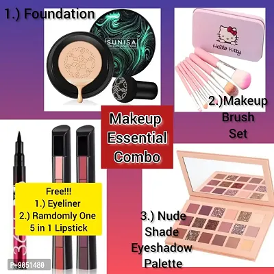 Essential Makeup Combo Kit With free lipstick and eyeliner