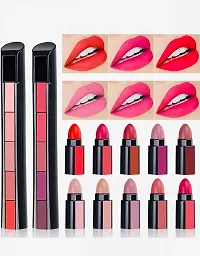 Combo of 2 Fabulous Matte Shades 5 in 1 Lipstick (Red + Nude) Editi + 36H EYELINE FREE (3 Items in the set)  Style-thumb4