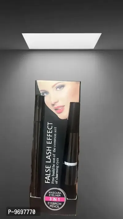 Makeup Beauty Kajal  3in1 Eyeliner, Mascara, Eyebrow Pencil  High Quality Waterproof Liquid-Eye Liner 36H ( PACK OF 6) (6 Items in the set)-thumb4