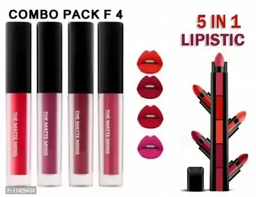 Modern 5 in 1 Liquid Lipstick SET OF 5