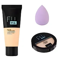 Premium Makeup Products Combo Includes Foundation, Compact, Beauty Blender, Makeup Fixer-thumb2