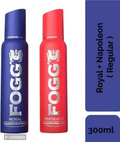F-O-G-G Regular Royal and Napoleon No Gas Perfume Deodorant Spray - For Men  (300 ml, Pack of 2)