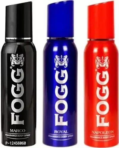 F-O-G-G MARCO::ROYAL::NAPOLEON Perfume Body Spray - For Men  (120 ml, Pack of 3)