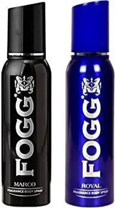 Fogg Marco And Royal Deodorant Body Spray Combo For Men, Pack Of 2 (240 Ml)