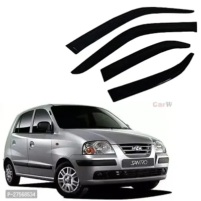 Door Visor Wind Rain Deflector Black Compatible Maruti Swift DZIRE Old 2008-2012 4Pcs