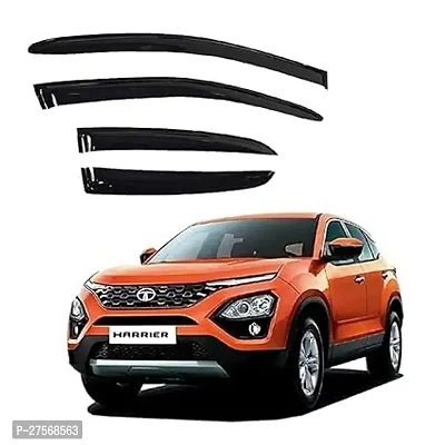 Car Side Window Door Visor Rain Guard ABS Flexible Plastic Non Breakable Harrier 4Pcs