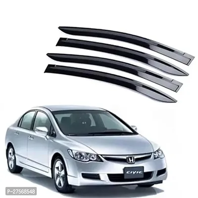 Car Rain Wind Door Visor Non Breakable Deflector Compatible with Honda Civic 2008-2012 Set of 4 Pcs