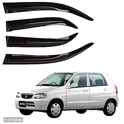 Car Rain Wind Door Visor Non Breakable Deflector Alto lxi Old Model 4Pcs-thumb0