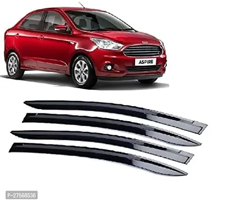 Unbreakable Injection Moulded Car Side Window Deflector Door Visor Wind Guard Rain Guard Compatible with Aspire New Model 2015 Onwards Set of-4pcs-thumb0