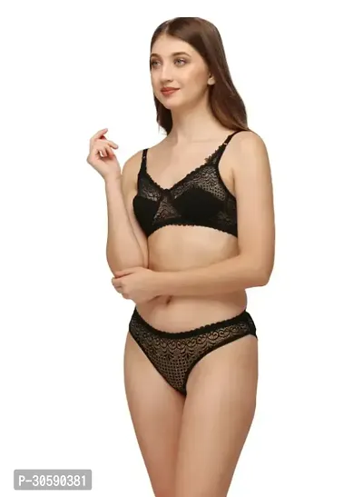 Stylish Lace Bra and Panty for Women Pack of 2-thumb4