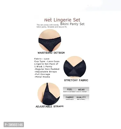 Stylish Fancy bra panty For Women-thumb2