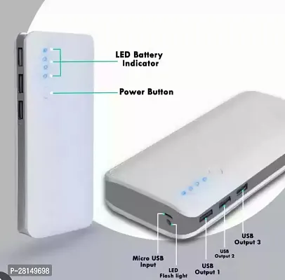 Maximilian 20000mah old in grey power bank 3usb-thumb2