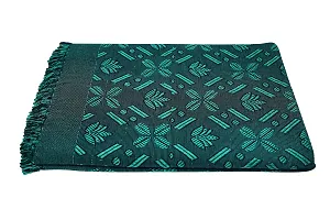 Saagar Tex 200 TC Poly Cotton SOLAPUR CHADDAR AC Comforter Blanket(Classic /Size: 60'' x 90''/Double Bed Size/Color:Green)-thumb1