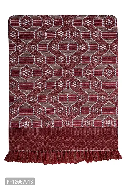 Saagar Tex 200 TC Poly Cotton SOLAPUR CHADDAR AC Comforter Blanket (rithika/Double Bed Size/Size: 60"" x 90""/Color:Red)