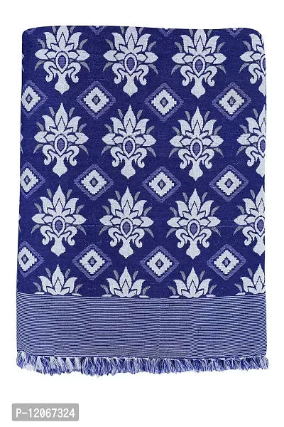 Saagar Tex 200 TC Poly Cotton Double Cloth SOLAPUR CHADDAR AC Comforter Blanket(Aishwarya DC/Size: 60'' x 90''/Double Bed Size/Color:Blue)