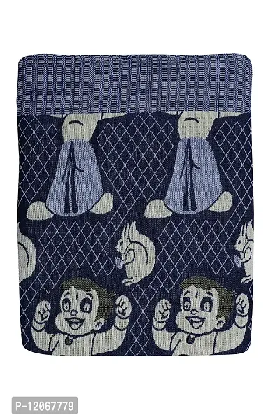Saagar Tex 200 TC Pure Cotton Double Cloth SOLAPUR CHADDAR AC Comforter Blanket(Spl DC /Double Bed Size/Size: 60'' x 90''/Color:Blue)-thumb0