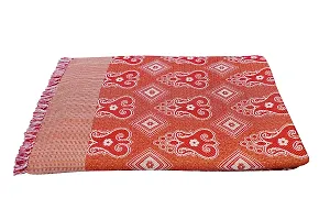 saagar Tex 200 TC Poly Cotton SOLAPUR CHADDAR AC Comforter Blanket (neha/Size: 60"" x 90""/Double Bed Size/Color:Red)-thumb1