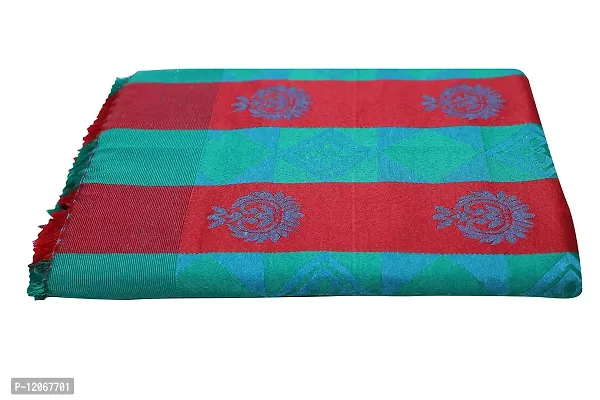 saagar Tex 200 TC Poly Cotton SOLAPUR CHADDAR AC Comforter Blanket (kajal/Size: 60"" x 90""/Double Bed Size/Color:Green)-thumb2
