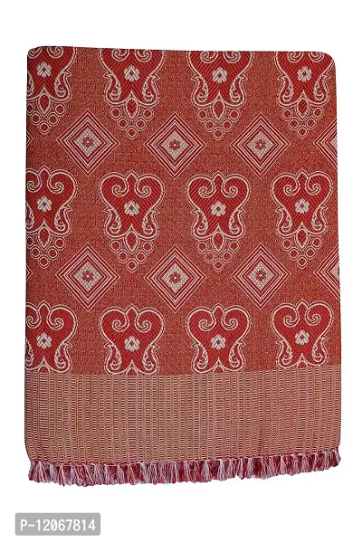 saagar Tex 200 TC Poly Cotton SOLAPUR CHADDAR AC Comforter Blanket (neha/Size: 60"" x 90""/Double Bed Size/Color:Red)-thumb0