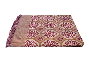 saagar Tex 200 TC Poly Cotton SOLAPUR CHADDAR AC Comforter Blanket (neha/Size: 60"" x 90""/Double Bed Size/Color:Maroon)-thumb1