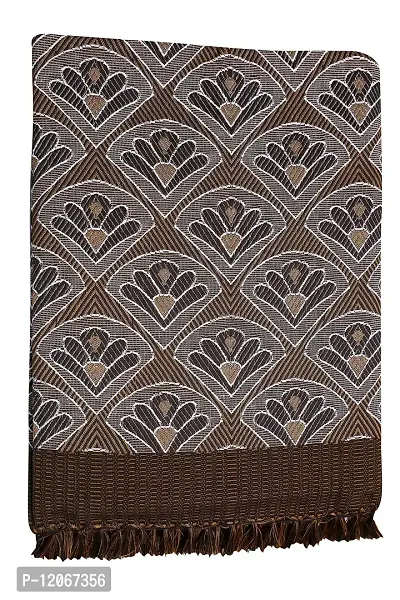 Saagar Tex 200 TC Poly Cotton SOLAPUR CHADDAR AC Comforter Blanket (rithika/Double Bed Size/Size: 60"" x 90""/Color:Brown)