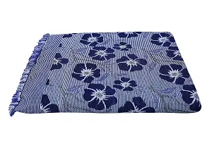 Saagar Tex 200 TC Poly Cotton SOLAPUR CHADDAR AC Comforter Blanket(Esteem/Size: 60'' x 90''/Double Bed Size/Color:Blue)-thumb1