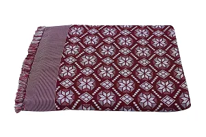 Saagar Tex 200 TC Poly Cotton Double Cloth SOLAPUR CHADDAR AC Comforter Blanket (Aishwarya DC, Size: 60'' x 90''/Double Bed Size, Maroon)-thumb1