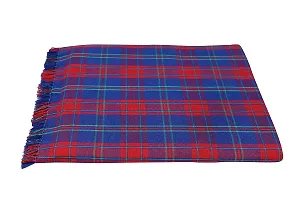 Saagar Tex 200 TC Pure Cotton SOLAPUR CHADDAR AC Comforter Blanket(Spl Fancy Check /Double Bed Size/Size: 60'' x 90''/Color:Red)-thumb1