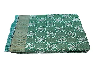 saagar Tex 200 TC Poly Cotton SOLAPUR CHADDAR AC Comforter Blanket (neha/Size: 60"" x 90""/Double Bed Size/Color:Green)-thumb1